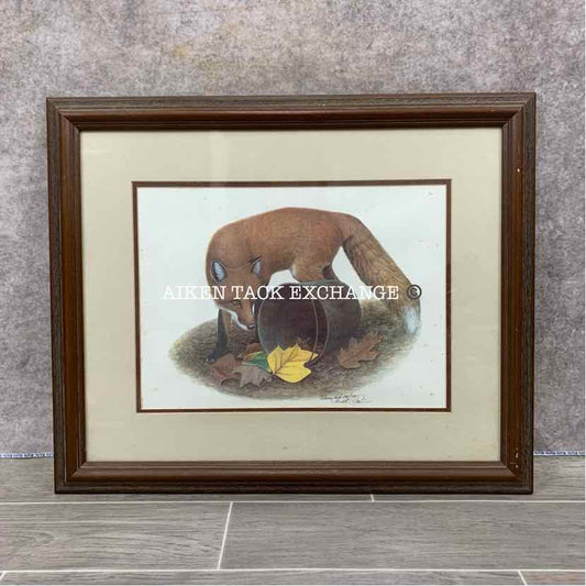Webb Garrison Fox Print, Framed, 23" x 19"