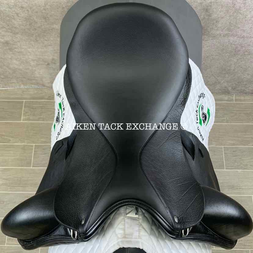 2016 Custom Saddlery Wolfgang Matrix Monoflap Dressage Saddle, 17.5” Seat, Adjustable Tree, Wool Flocked Panels