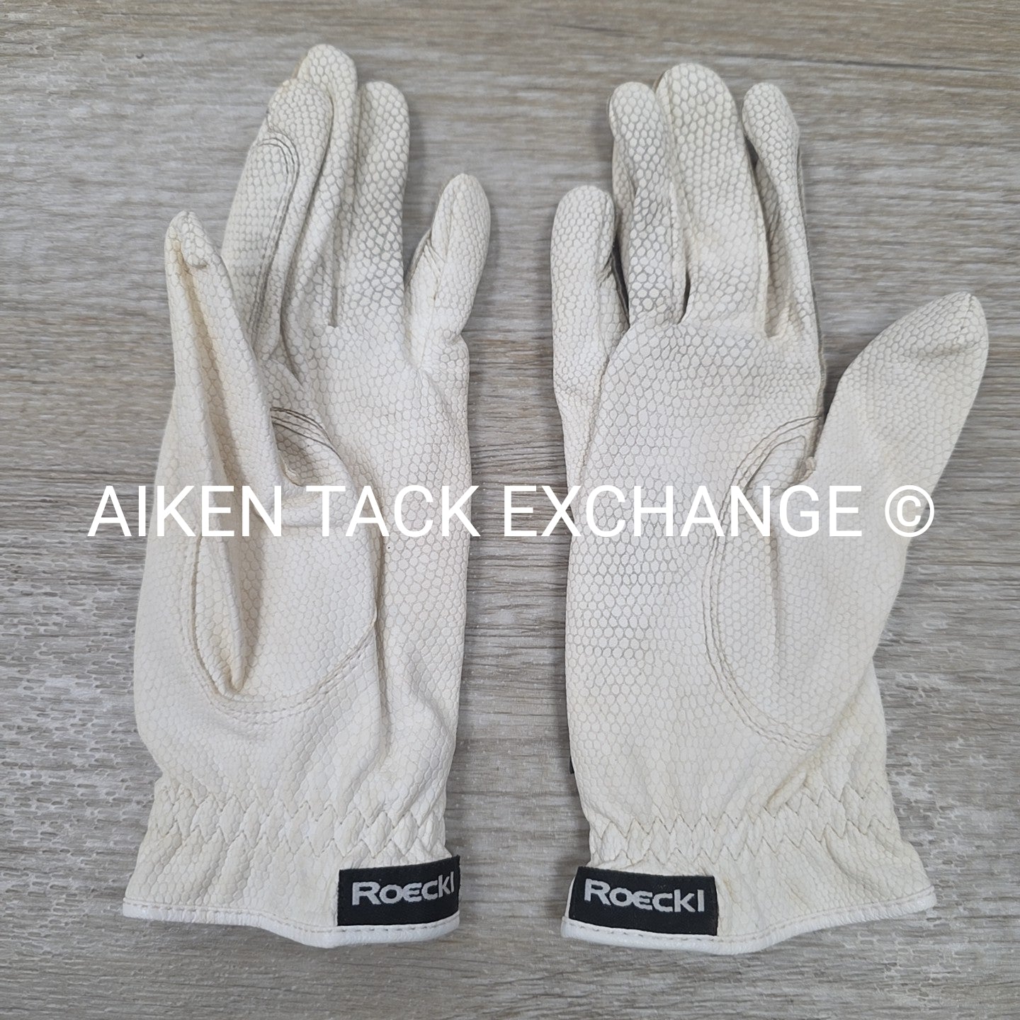 Roeckl Grip Riding Gloves, White, 6.5