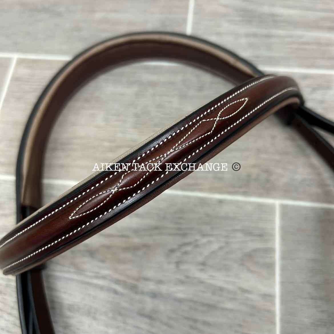 KL Select KL Italia Venezia Hunter Bridle with Reins, Brown, Size Full