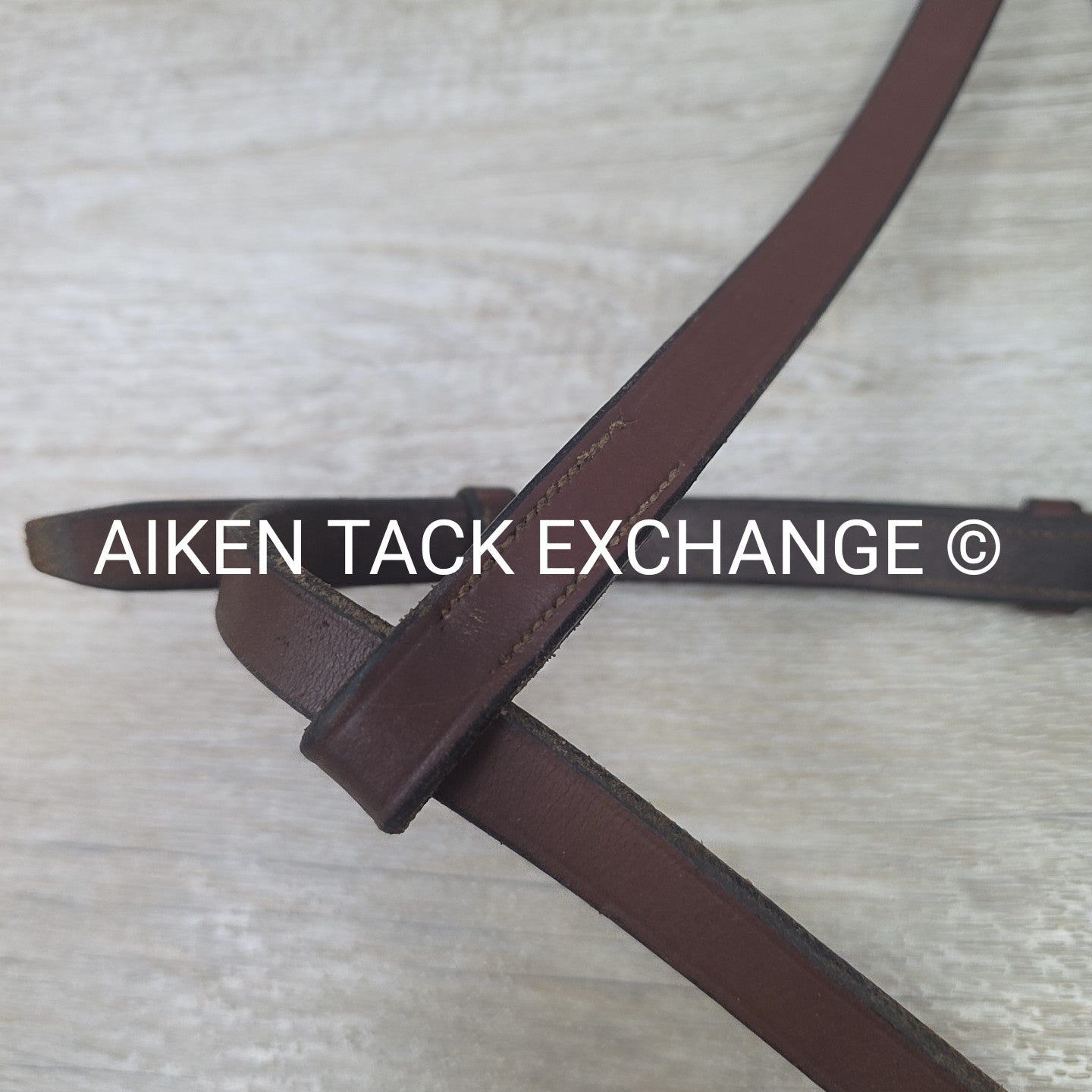 Flat Plain Figure 8 Noseband, Brown, Oversize