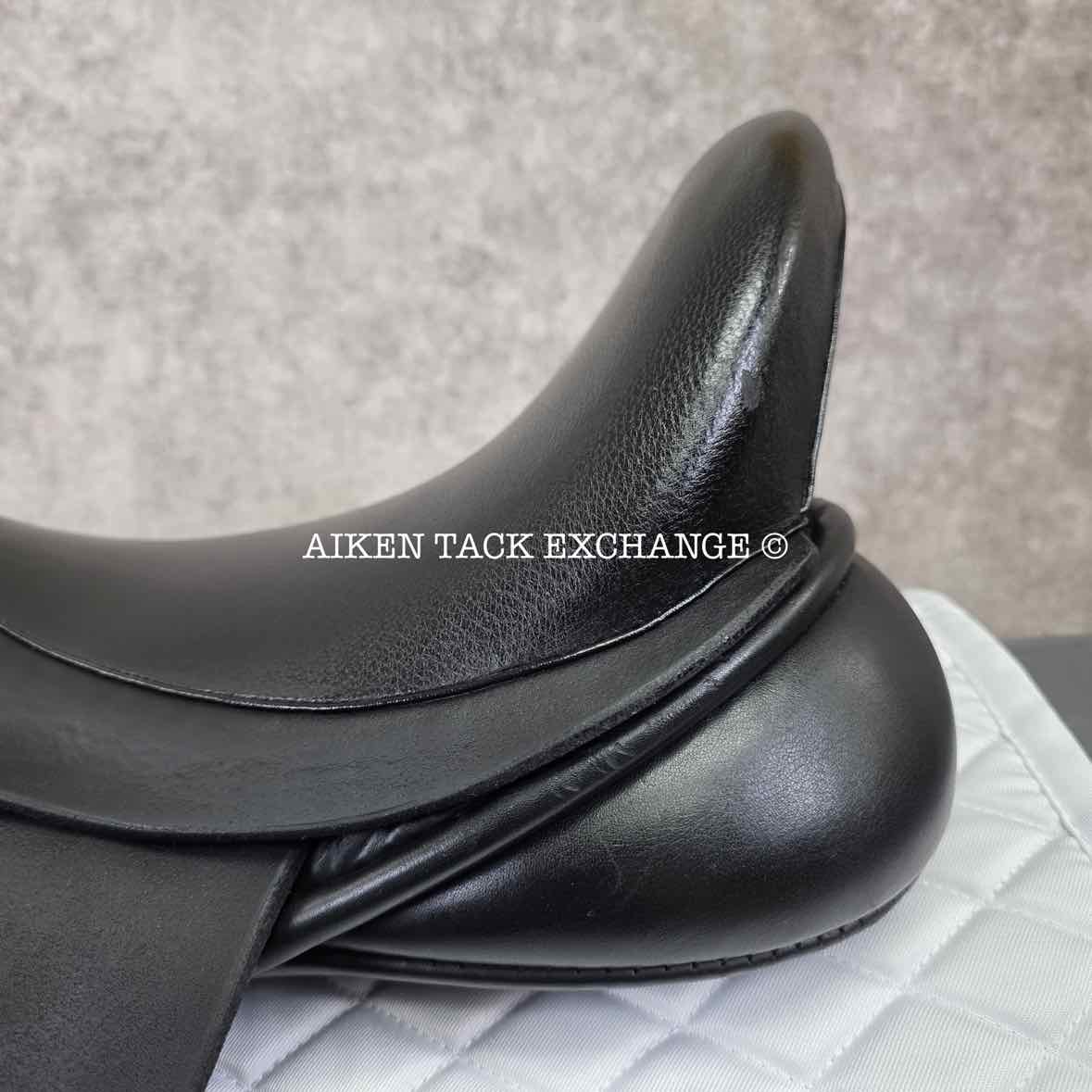 **SOLD** 2010 Black Country Eloquence Dressage Saddle, 17.5" Seat, W/XW Freedom Hoop Tree, Wool Flocked Panels