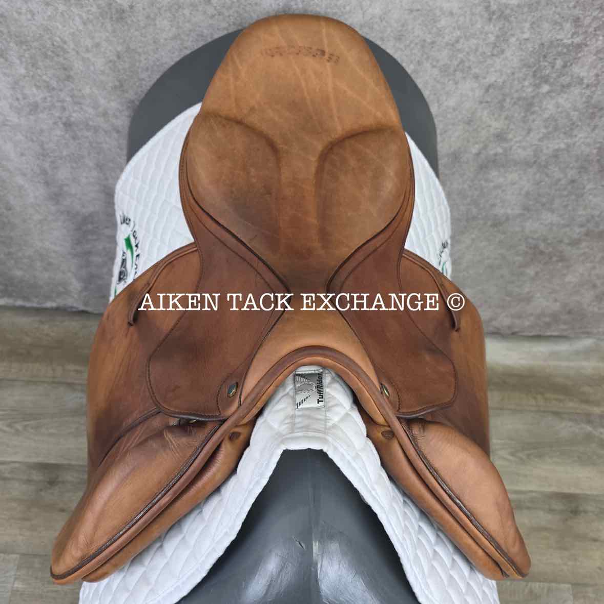 2012 Stubben Zaria Deluxe Jump Saddle, 17.5" Seat with Biomex, 30cm Tree - MW, Foam Panels