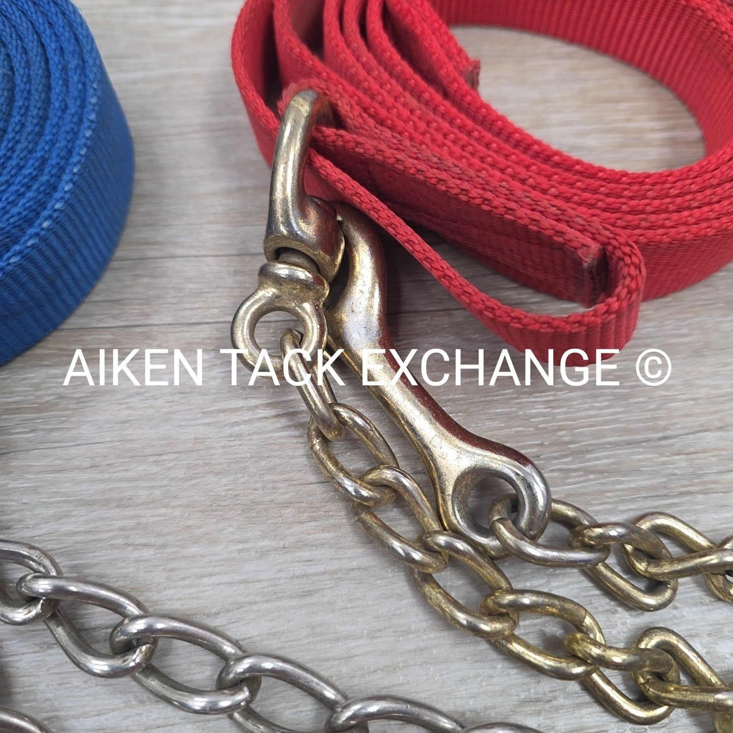 BARGAIN BUNDLE: 3 Lead Ropes w/ Chains, 2 Nylon, 1 Leather