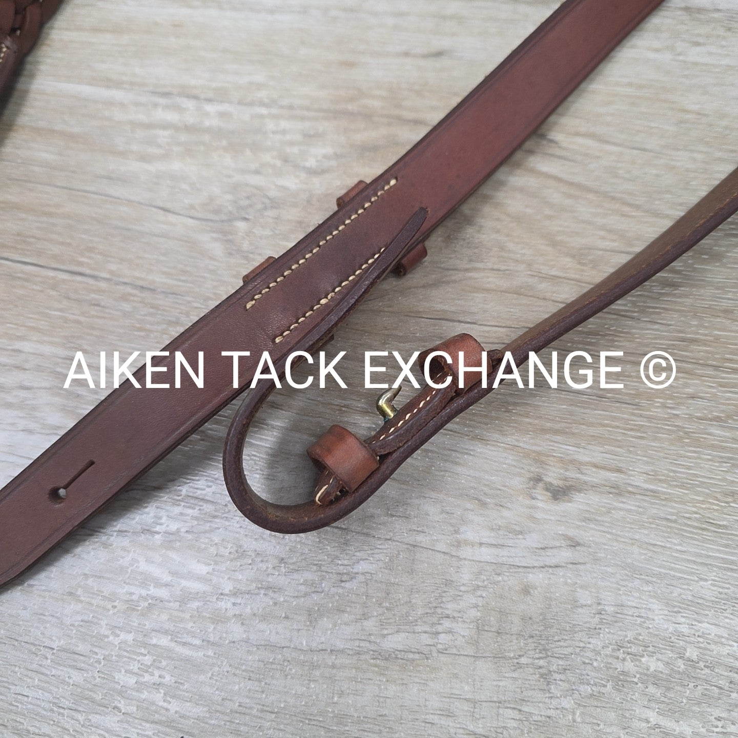 BARGAIN BUNDLE: 2 Pair Plaited Braided Reins, Brown