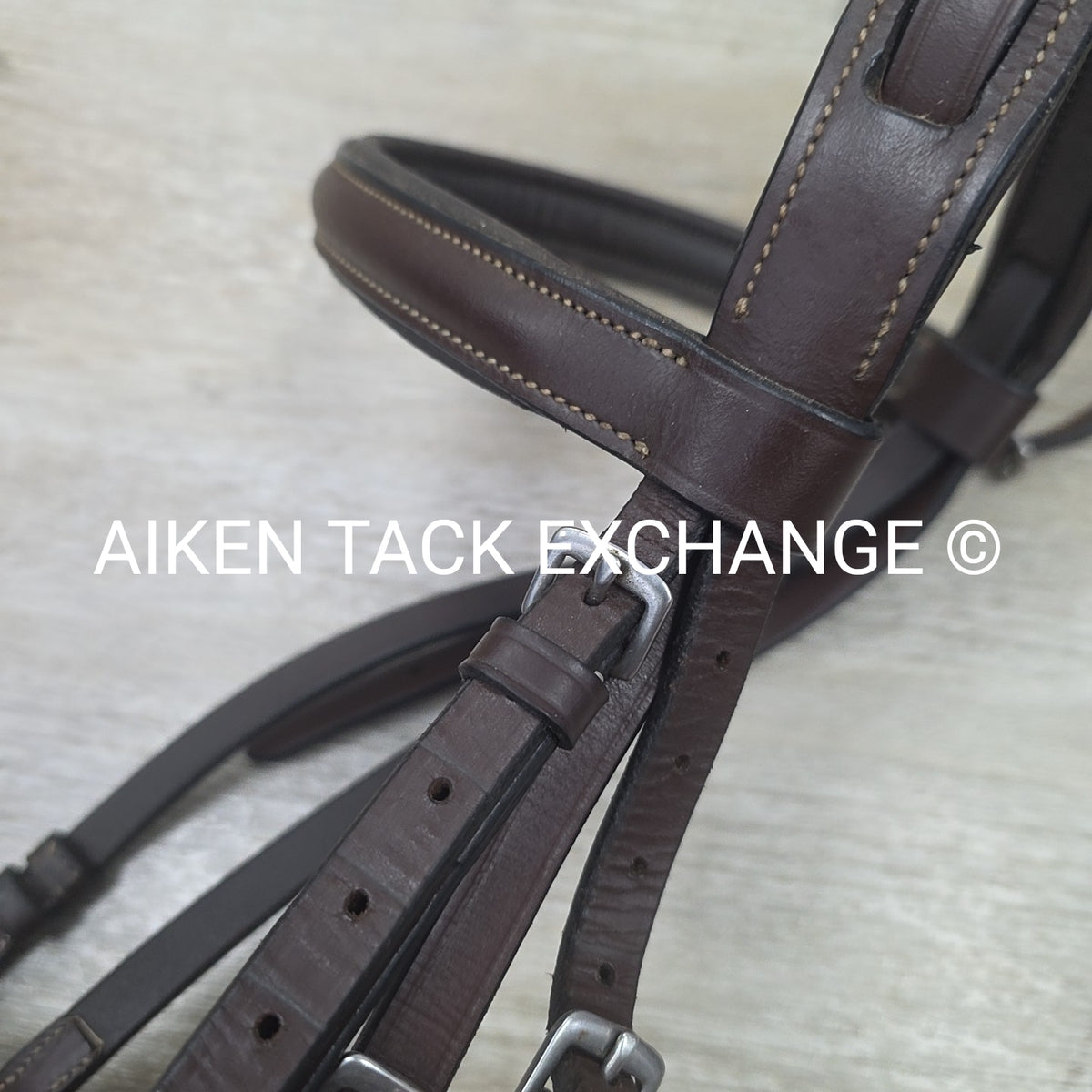 KL Select Red Barn Fancy Stitched Bridle with Laced Reins, Brown, Size Full