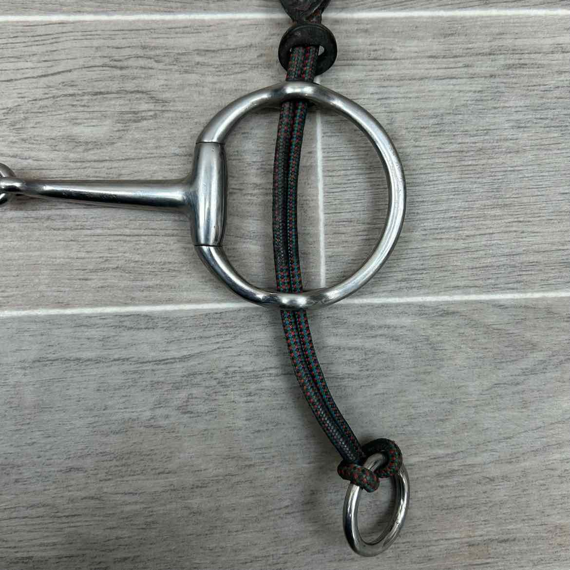 Korsteel Single Joint Eggbutt Gag Bit with Nunn Finer Rope Cheek Pieces, 5.5"