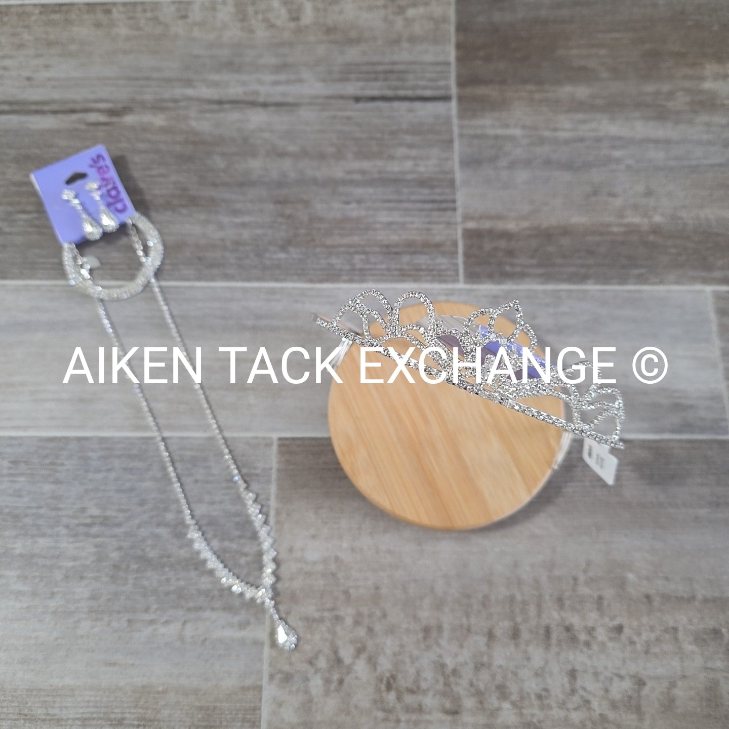 Claire's Bundle - 1 Tiara, 1 Set of Earrings, 1 Necklace, 1 Bracelet