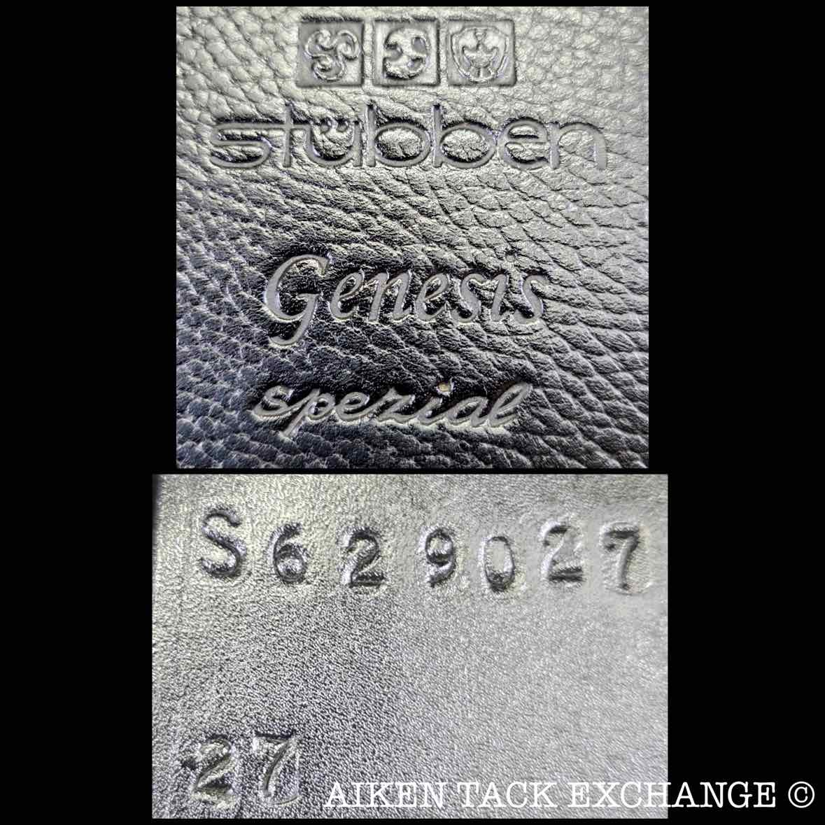 2017 Stubben Genesis Special Dressage Saddle, 17.5" Seat with Biomex, 27cm Tree - Narrow, Wool Flocked Panels