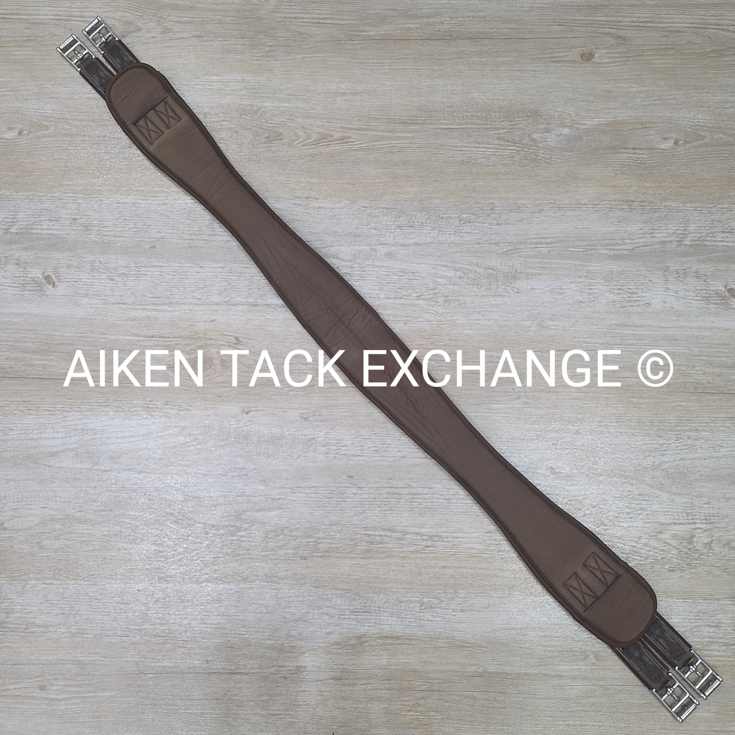 Shires Arma Memory Foam Double End Elastic Girth, Brown, 52"