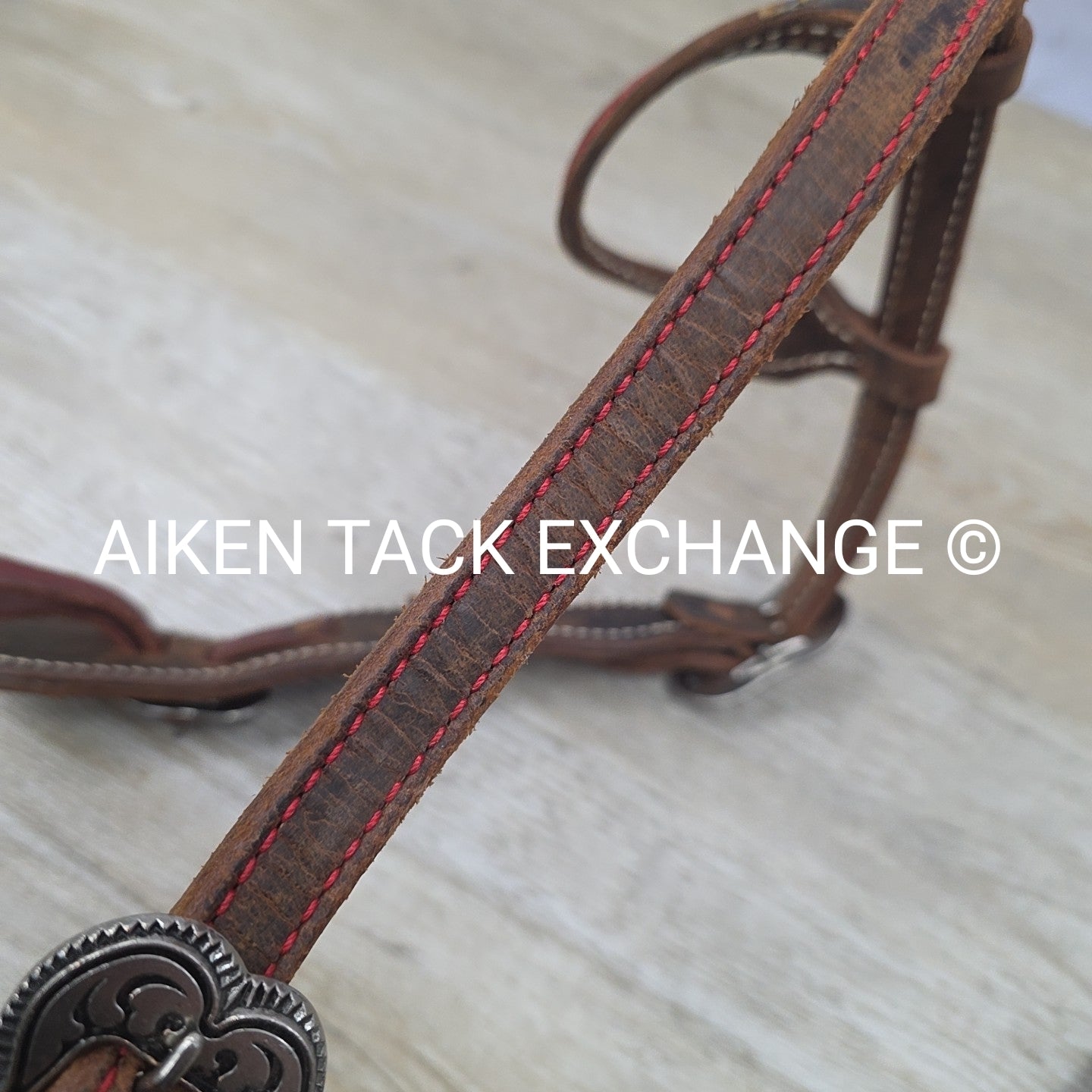 One Ear Headstall with Split Reins, Brown, Size Full