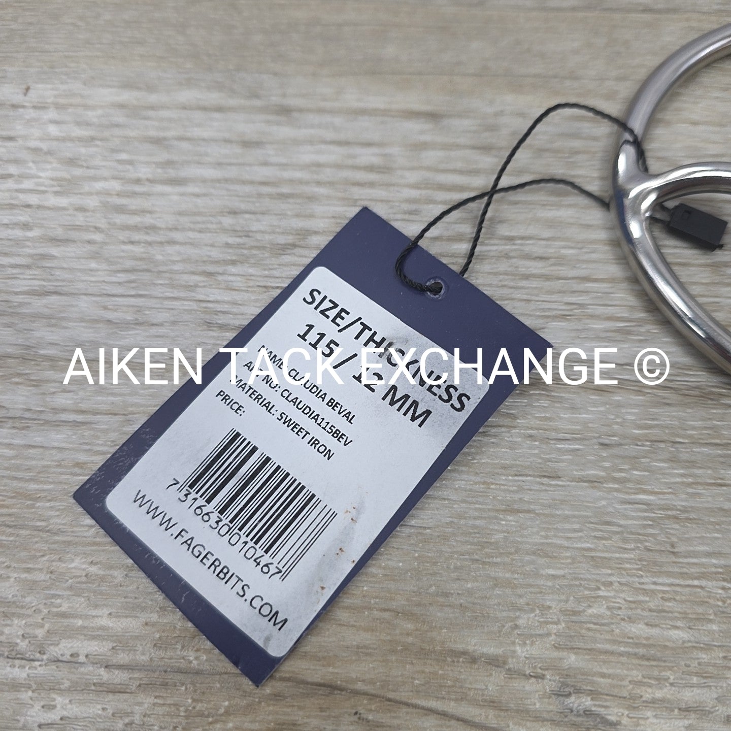 Fager Claudia Sweet Iron Double Joint Beval Bit 4.5"