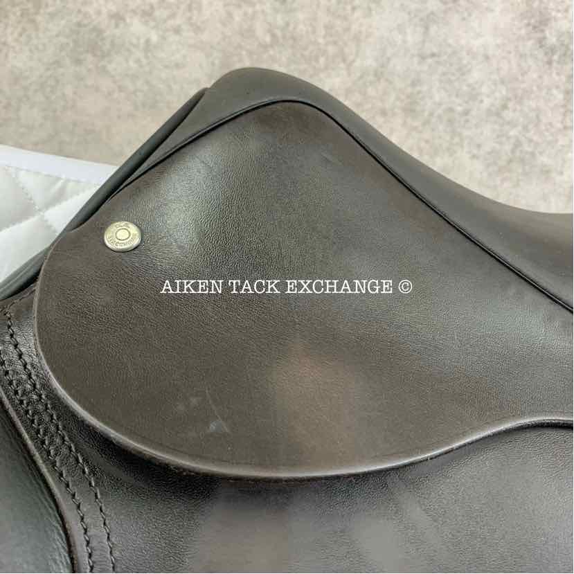2017 Stackhouse Close Contact Jump Saddle, 16.5" Seat, Short Flap, Medium Narrow