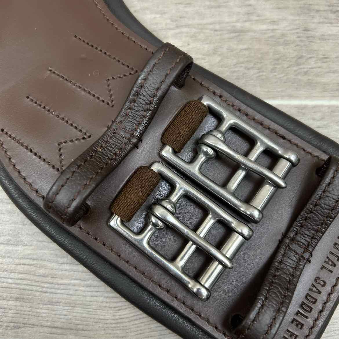 Total Saddle Fit StretchTec Shoulder Relief Dressage Girth with Leather Liner
