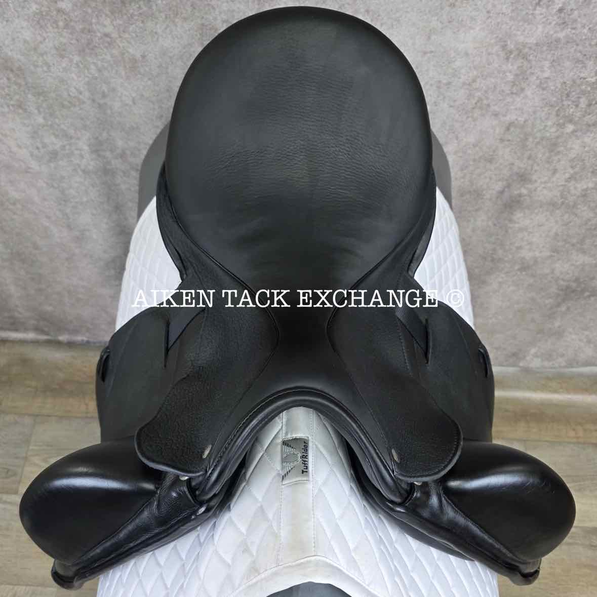 2020 Custom Saddlery Icon Star Monoflap Dressage Saddle, 18" Seat, Adjustable Tree, Wool Flocked Hybrid Panels