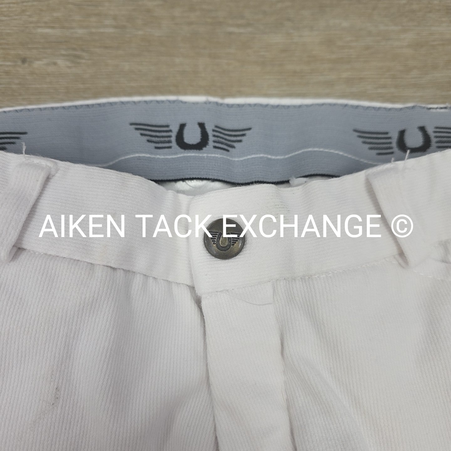 TuffRider Front Zip Cotton Knee Patch Breeches, Men's 34