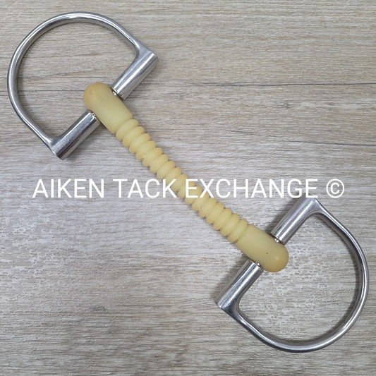 Happy Mouth Ribbed Mullen Mouth D Ring Bit 5"