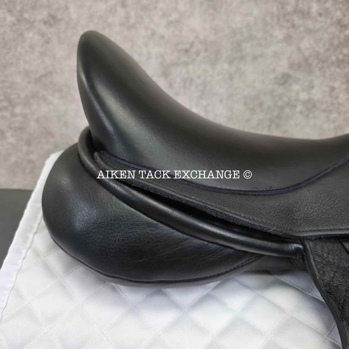 2019 Custom Saddlery Icon Flight Monoflap Dressage Saddle, 18" Seat, Adjustable Tree, Wool Flocked Panels