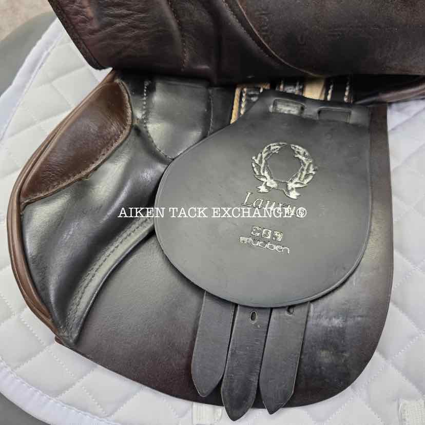 Stubben Laurus All Purpose Jump Saddle, 16" Seat, 32cm Tree - Extra Wide, Wool Flocked Panels