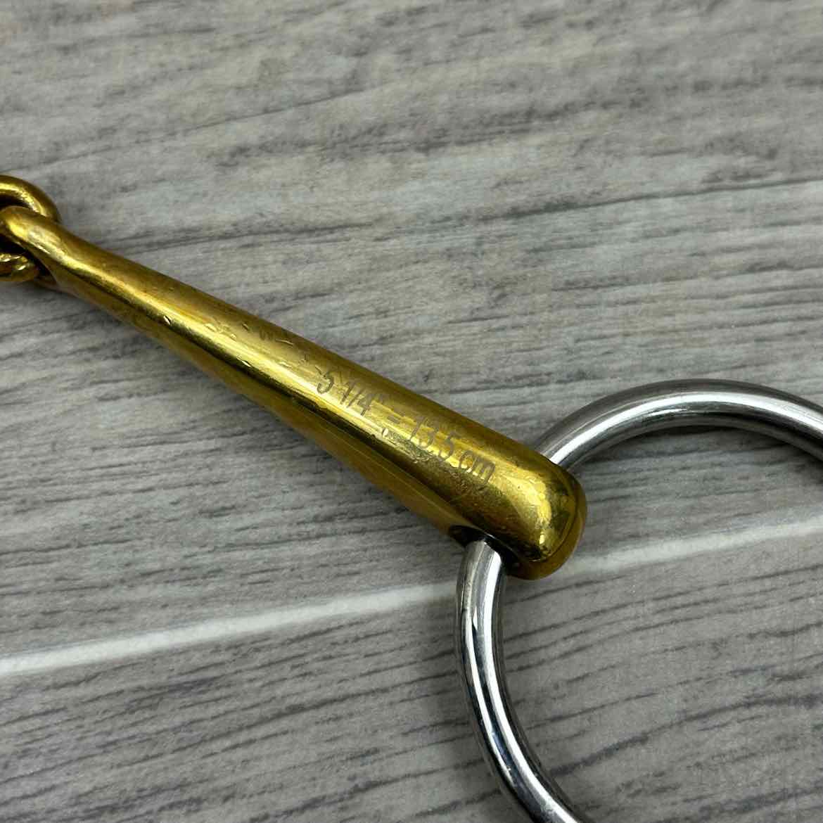 Stubben Sweet Copper Single Joint Loose Ring Bradoon Bit 5.25"
