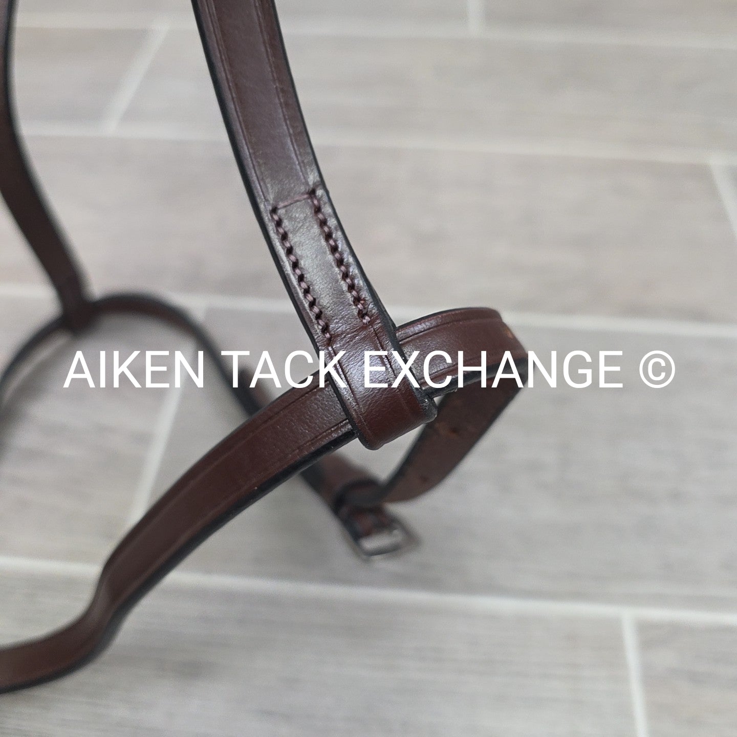KL Select Red Barn Plain Figure 8 Noseband, Brown, Size Full