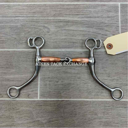 Single Joint Copper Long Shank Tom Thumb Bit 4.75"