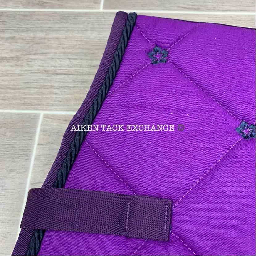 Centaur Hibiscus All Purpose Saddle Pad, Purple, Brand New