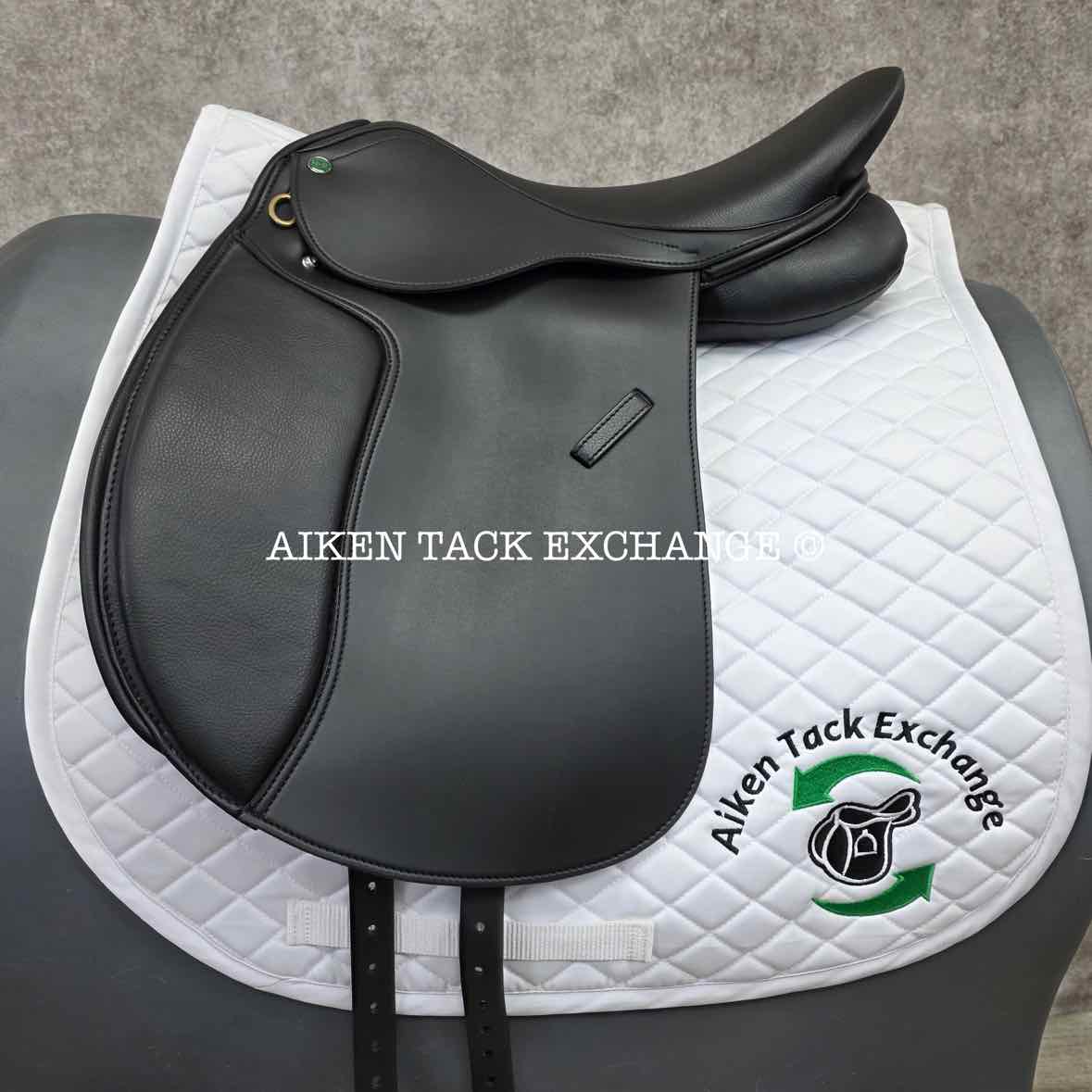 HDR - Henri de Rivel Vegan-X IGP Dressage Saddle, 17.5" Seat, Adjustable Tree - Changeable Gullet, Wool Flocked Panels