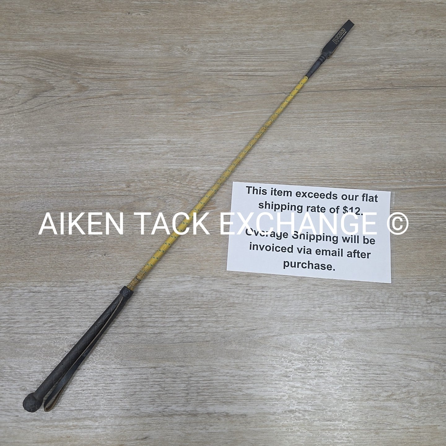 Roma Riding Crop, Yellow