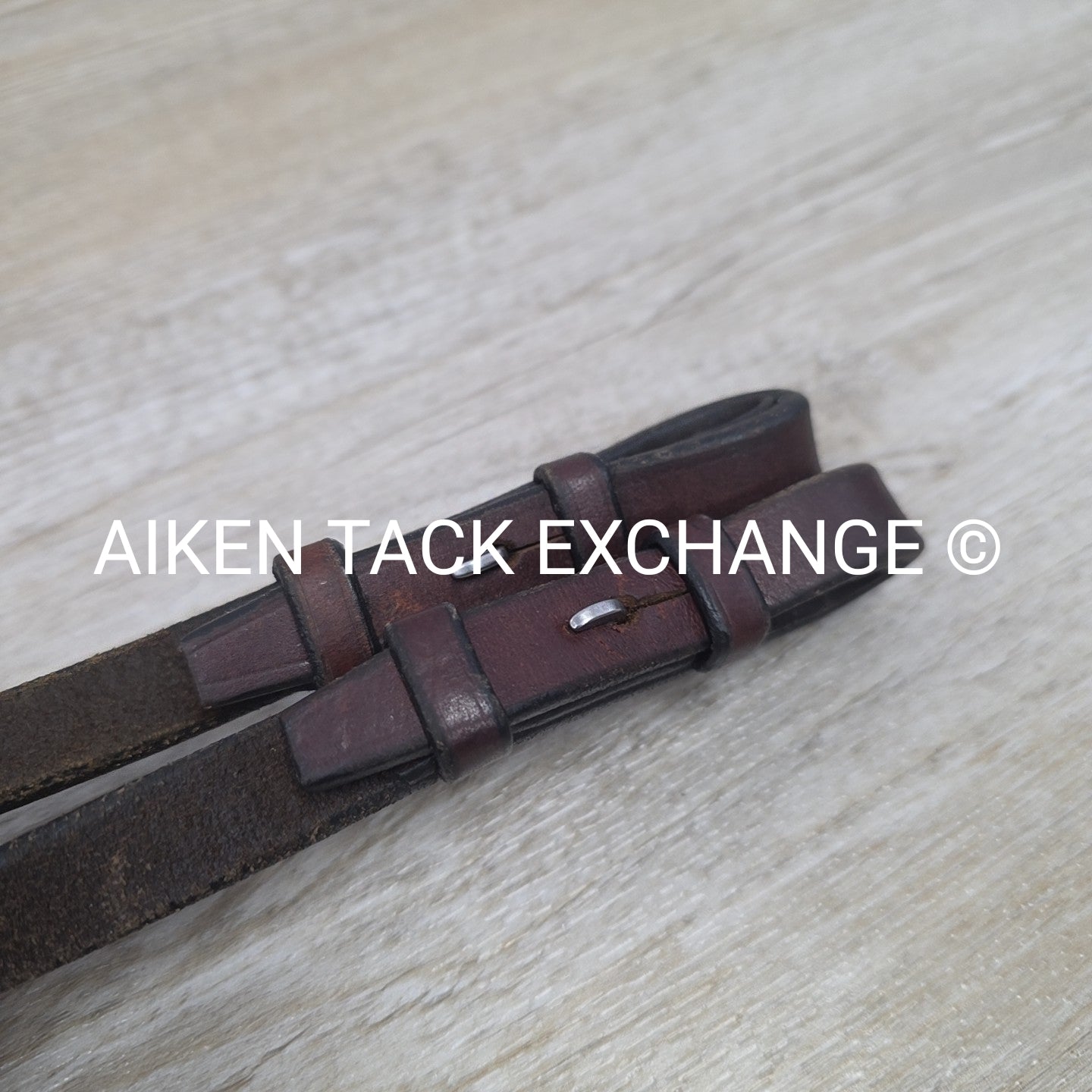 Plain Raised Bridle with Matching Laced Reins, Brown, Size Cob