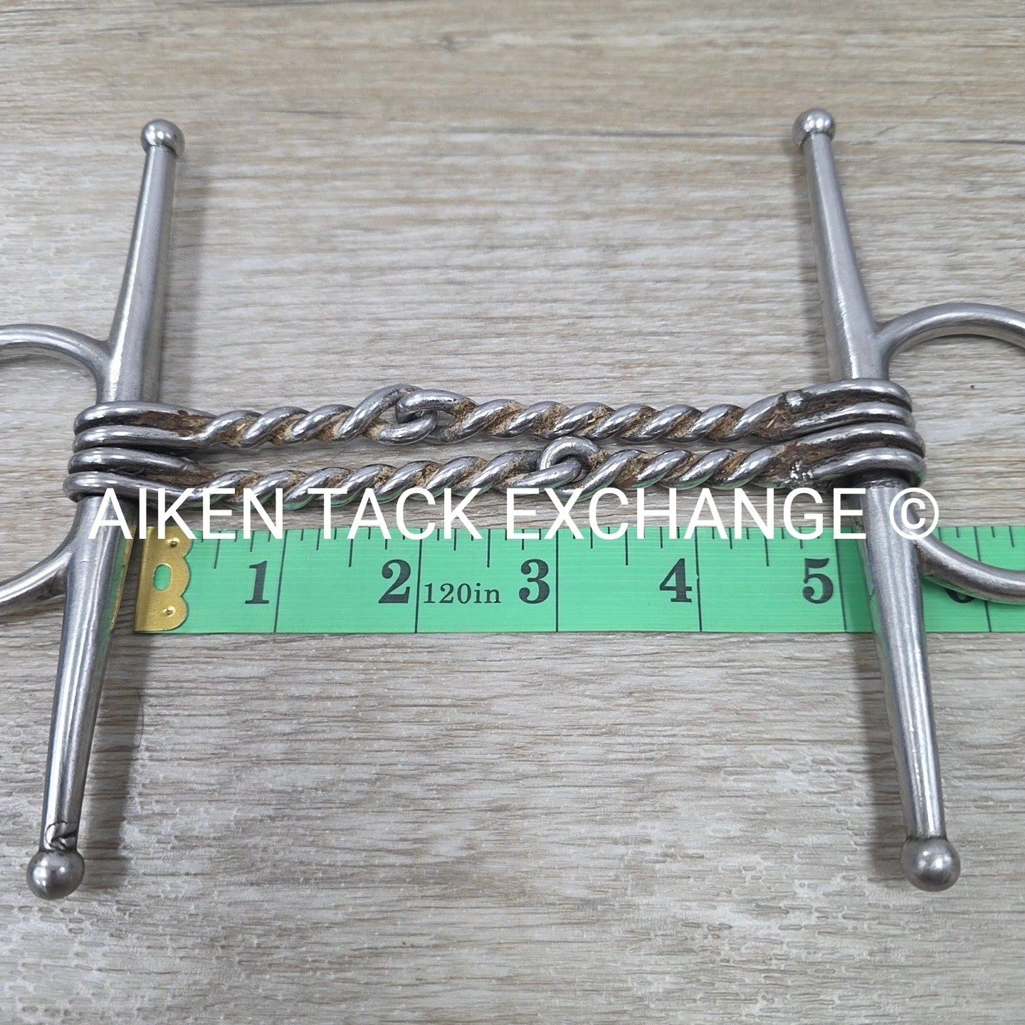 Full Cheek Double Twisted Wire Bit 5"