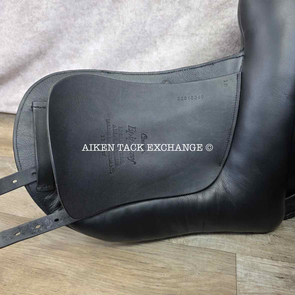 2022 County Epiphany Monoflap Dressage Saddle, 17.5" Seat, Wide Tree, Wool Flocked Panels