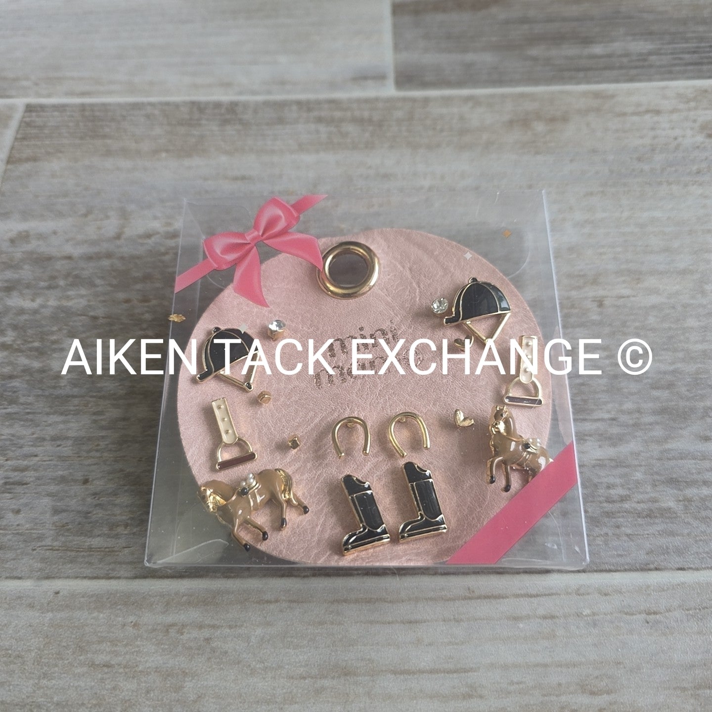 Equestrian Earring Set - 8 Pairs Total