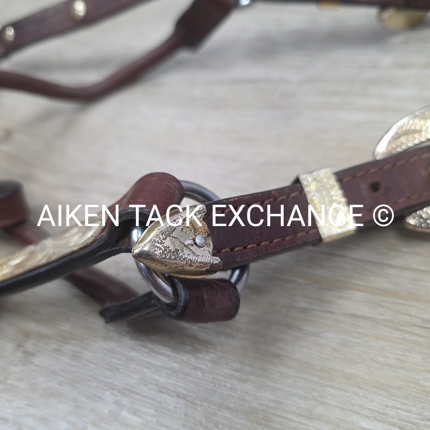 Western Show Halter, Brown, Size Pony