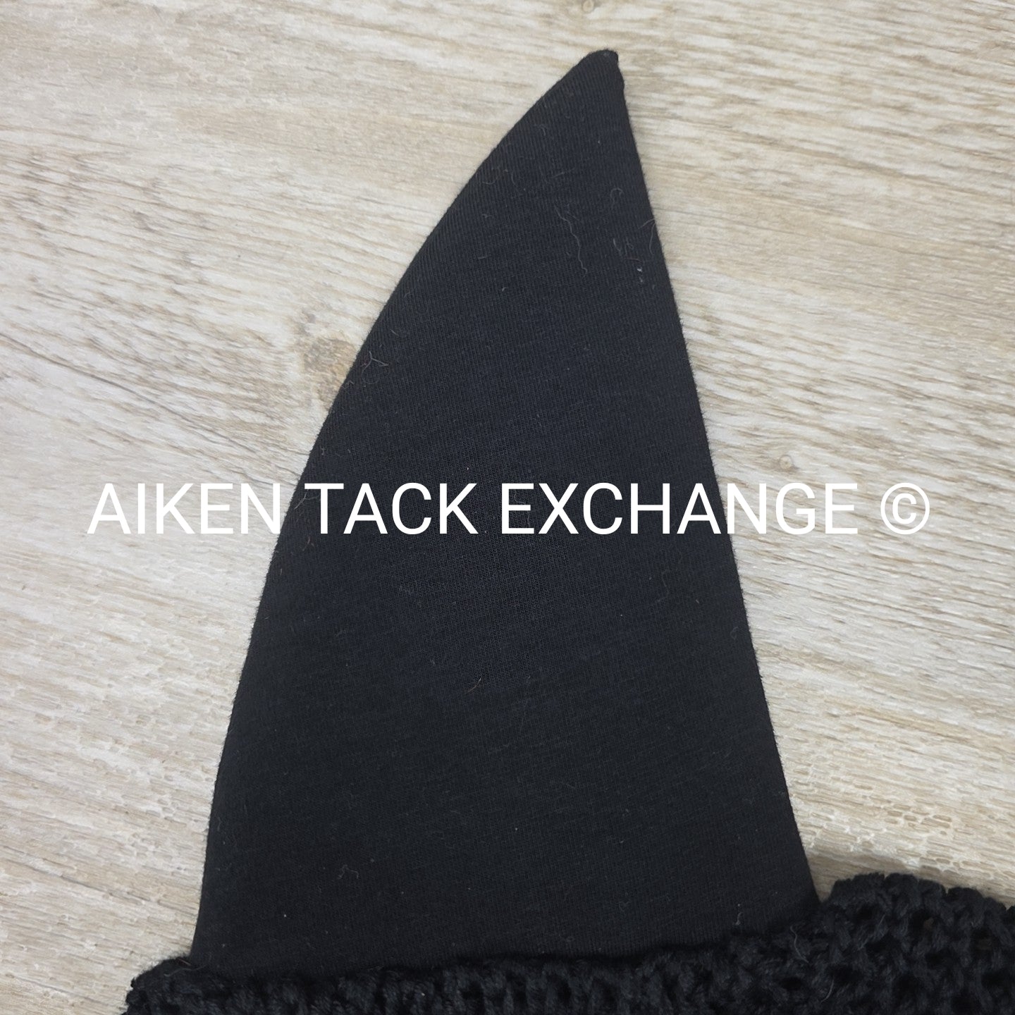 Equiline Soundless Ear Bonnet, Black, Size Full