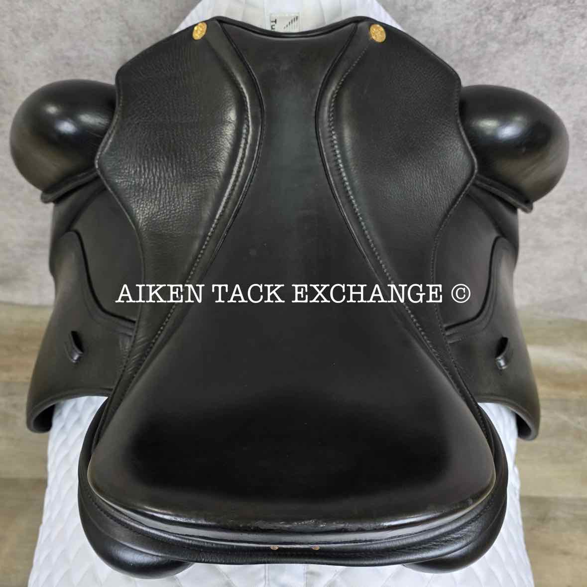 2017 Peter Horobin Stride Free Geneva Monoflap Dressage Saddle, 17.5" Seat, Extra Wide Tree, Wool Flocked Panels