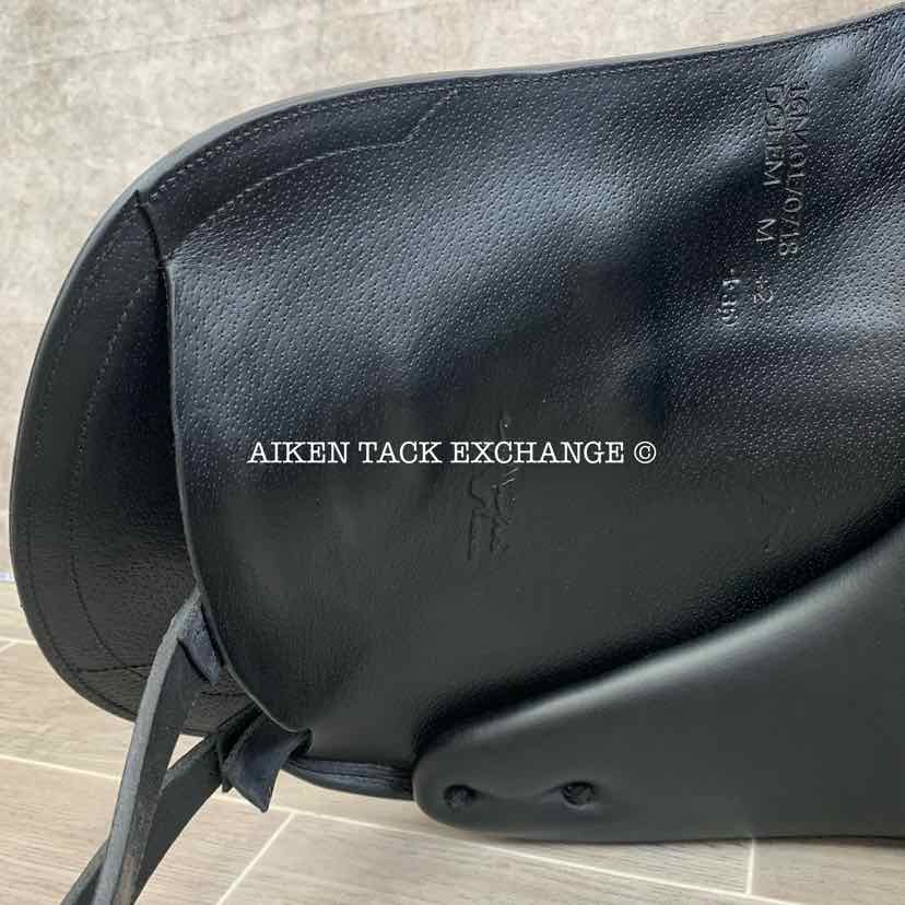2018 Equipe Olympia Monoflap Dressage Saddle, 16" Seat, Extra Wide Tree, Foam Panels