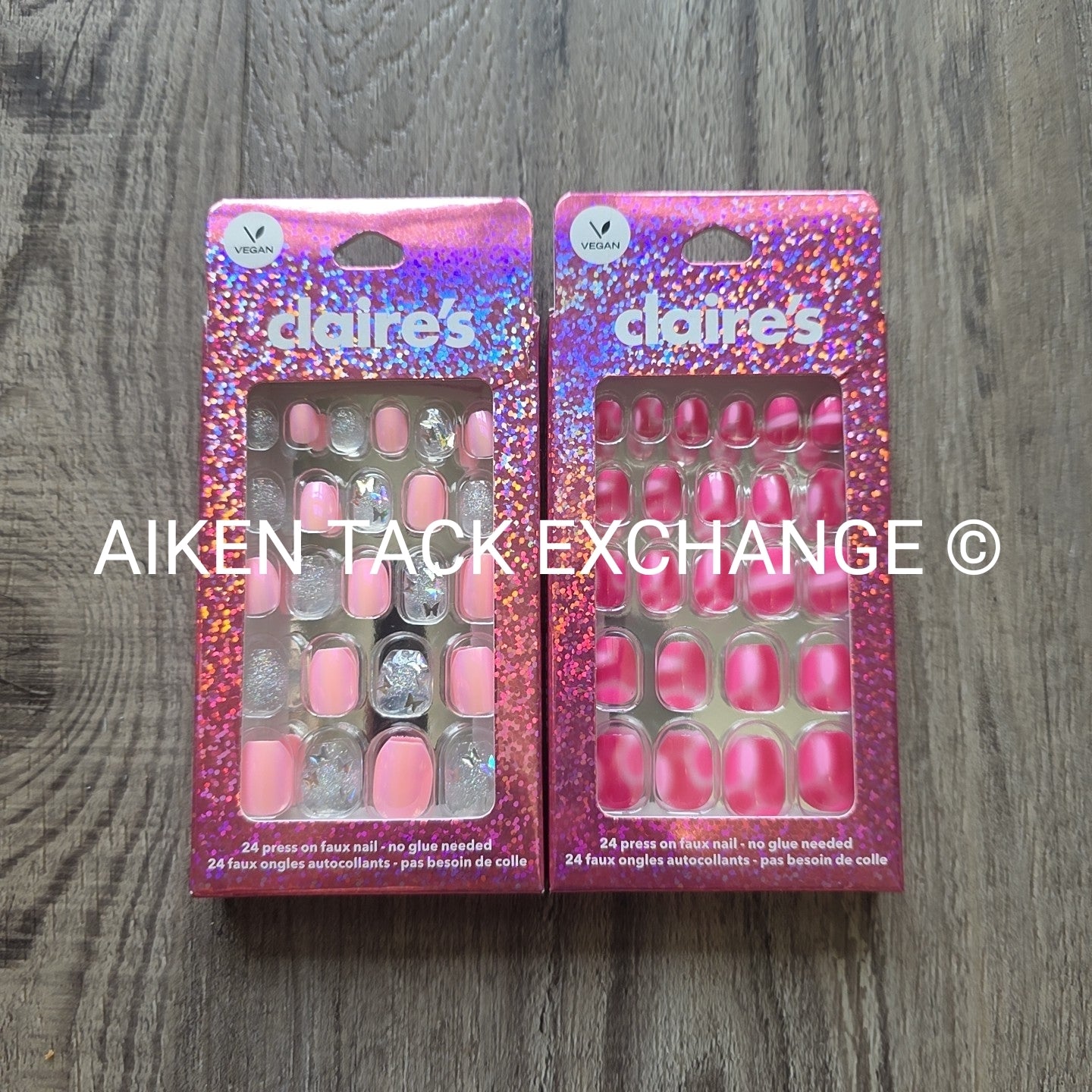 Claire's Press-On Nails (2 Sets) - 24 Count Each (48 Total) – Aiken ...
