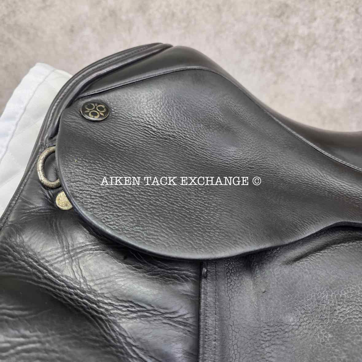 Trilogy Debbie McDonald Dressage Saddle, 17" Seat, Wide Tree, Wool Flocked Panels