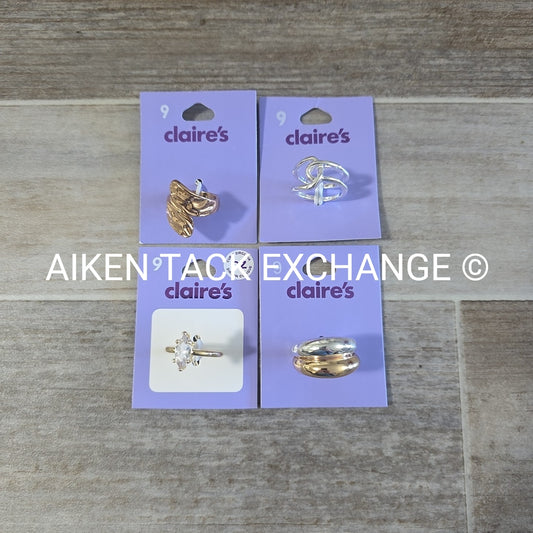 Claire's Rings (4) - Size 9
