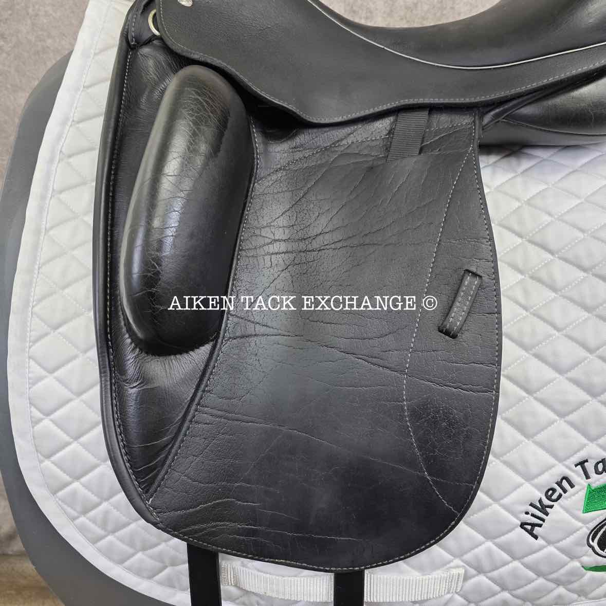 2012 Custom Saddlery Icon Star Monoflap Dressage Saddle, 17.5" Seat, Adjustable Tree, Wool Flocked Panels