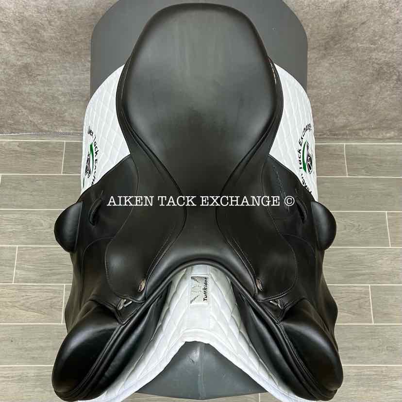 2020 Erreplus E-Contact Monoflap Jump Saddle, 18" Seat, Adjustable Tree, Wool Flocked Panels