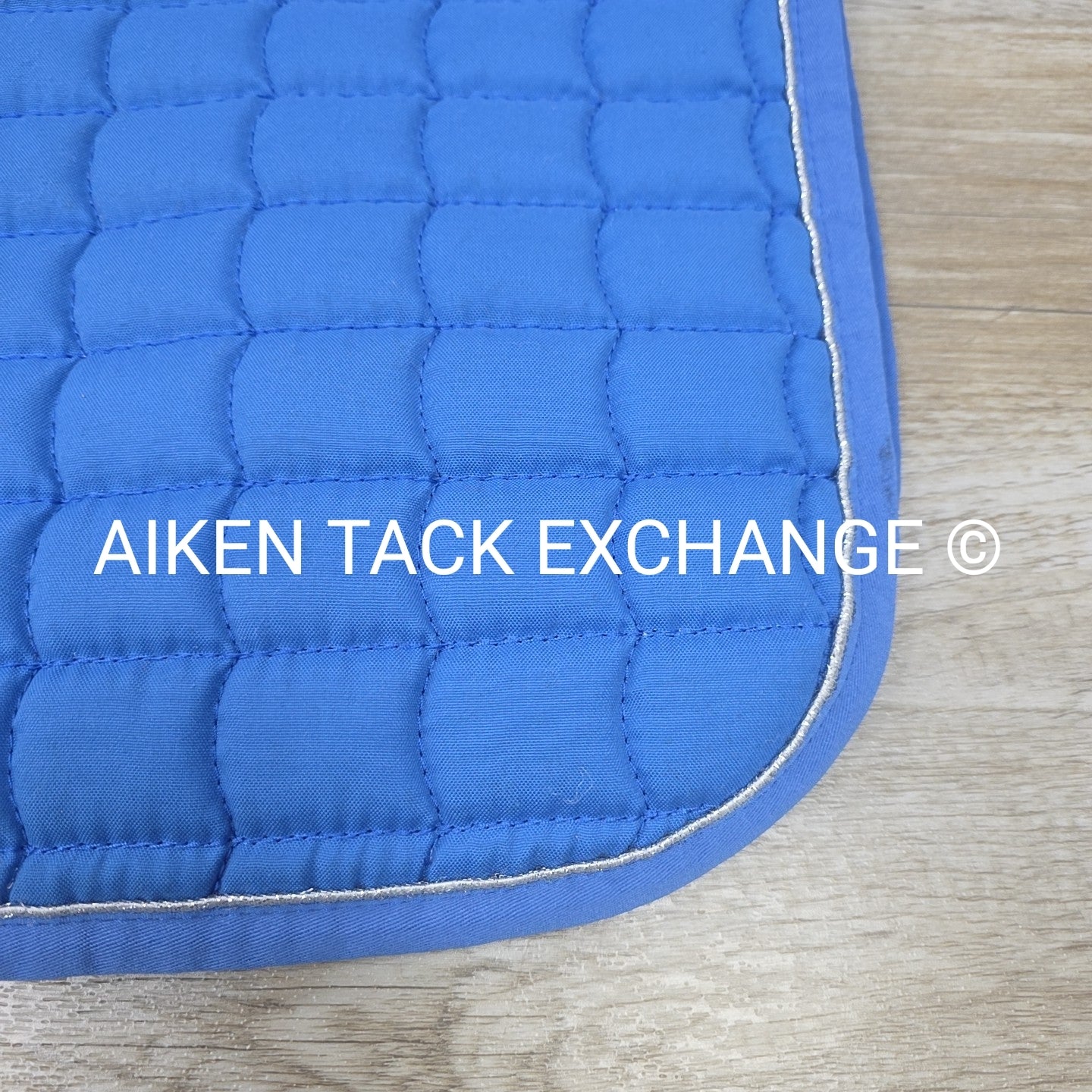 Horze All Purpose Saddle Pad, Blue/Silver, Size Full