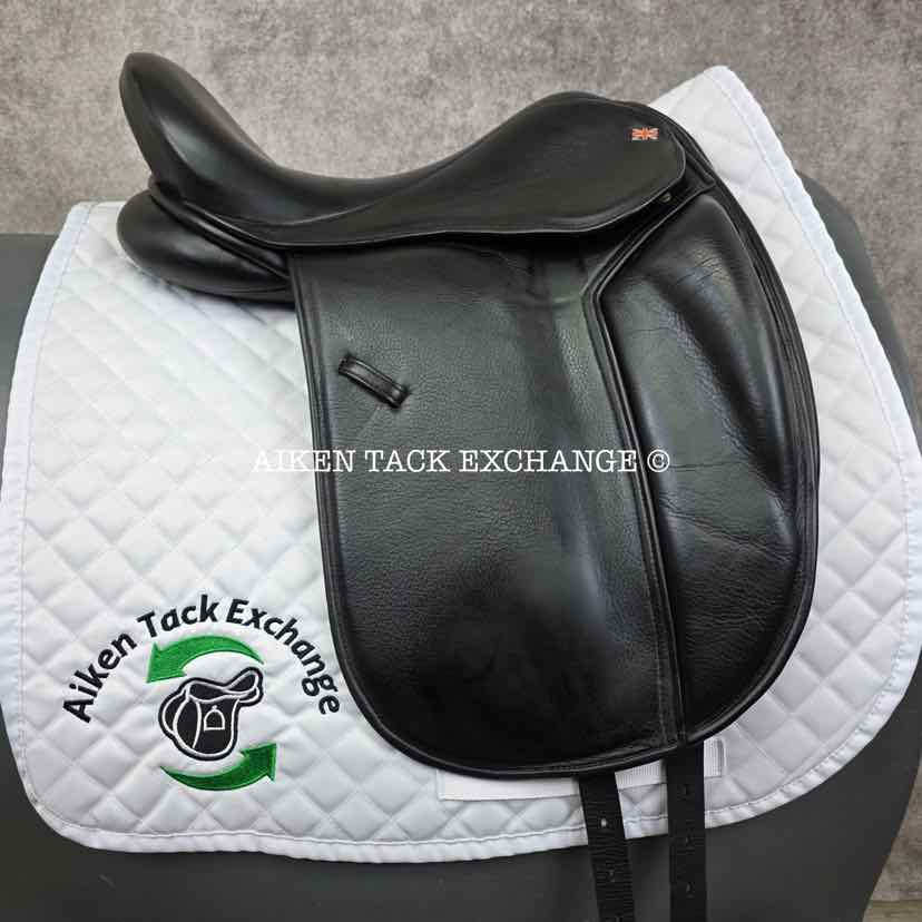 **SOLD** Heritage Bespoke Saddlery "The Oneness" Monoflap Dressage Saddle, 16.5" Seat, Wide Tree, Wool Flocked Panels