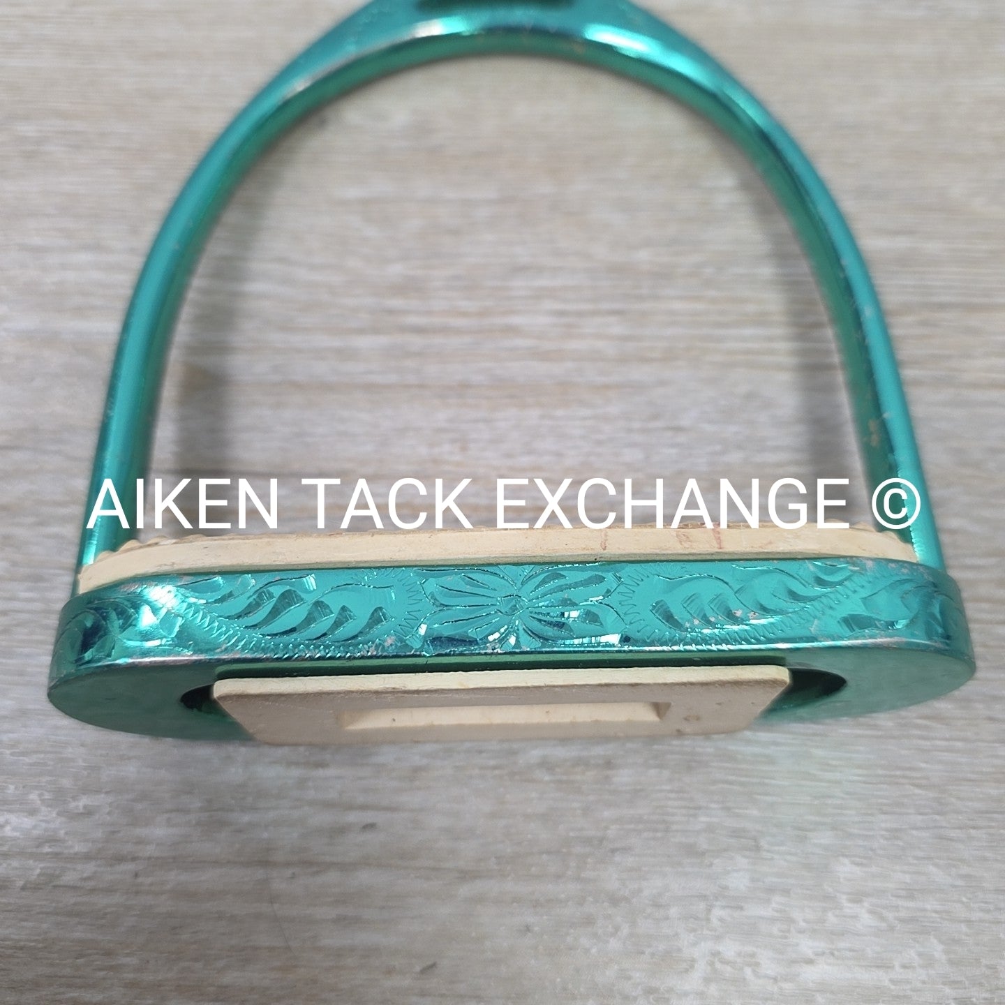 Engraved Fillis Stirrup Irons, 4.75"