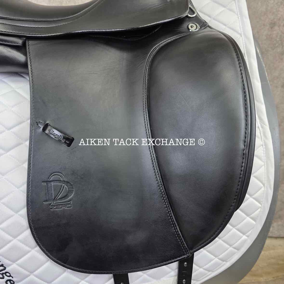 2017 Prestige X-D2 K Zero Monoflap Dressage Saddle, 18" Seat - Short Flap, Medium Tree, Wool Flocked Panels