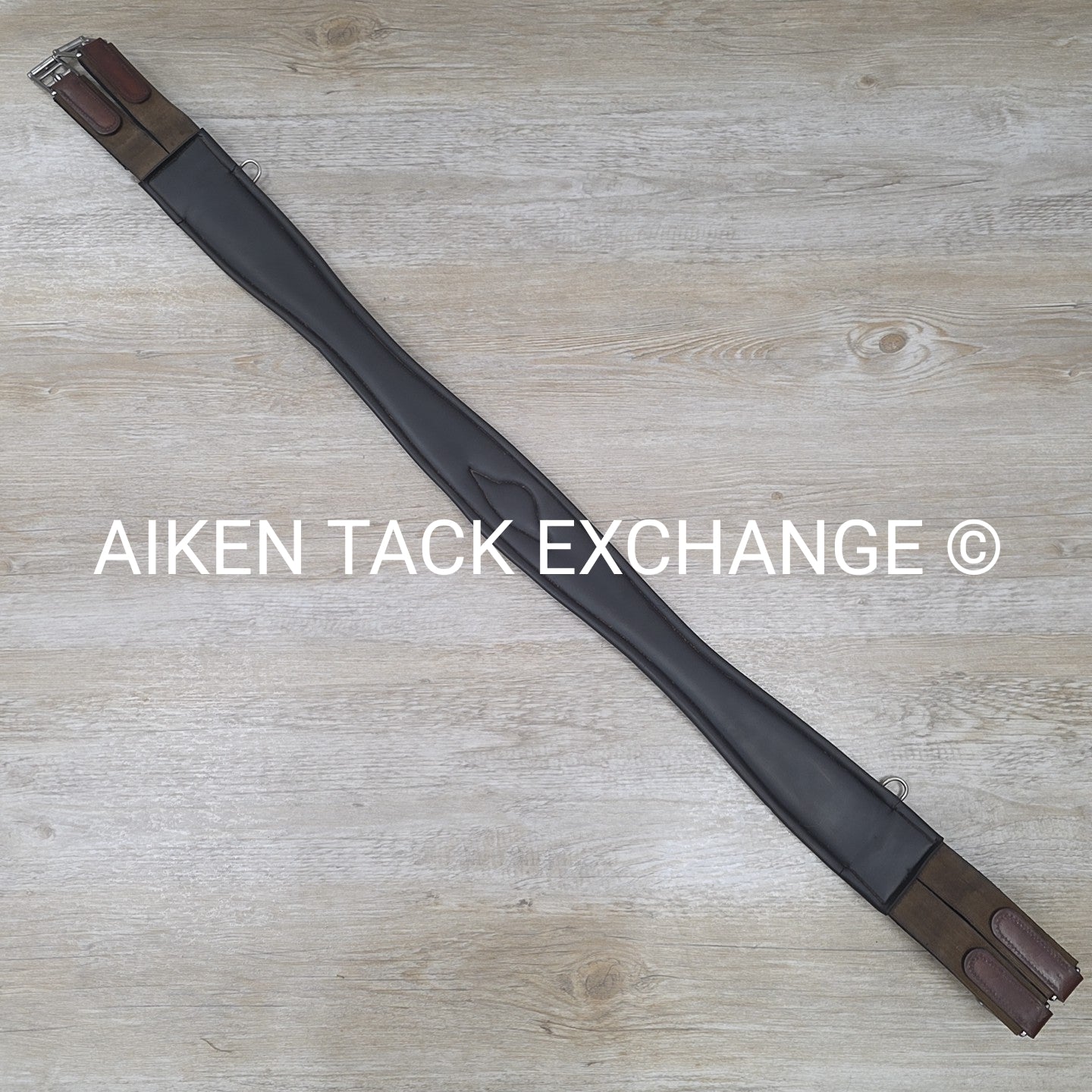 ThinLine Long Girth with Double End Elastic, Brown, 52"
