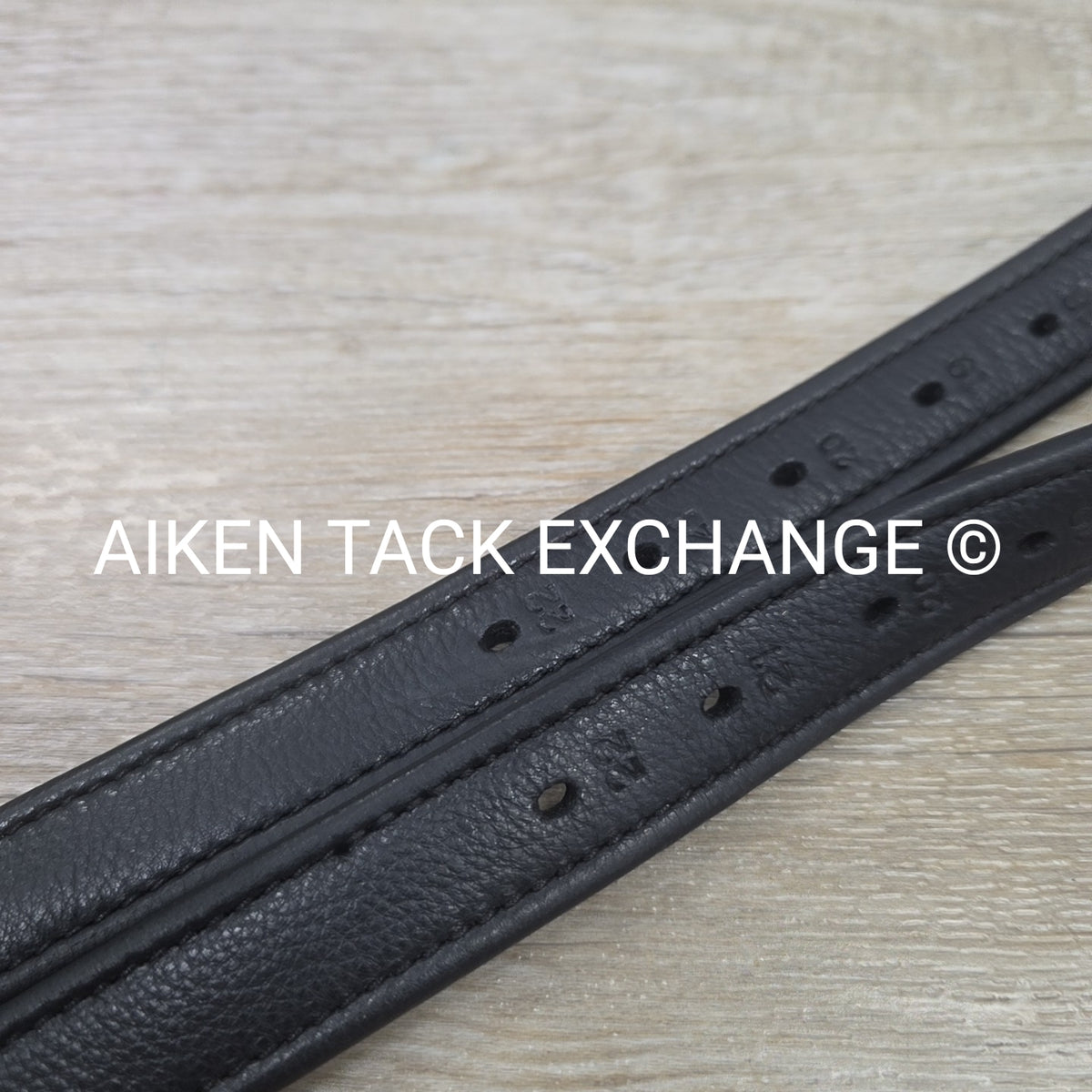 KL Select Black Oak Calf Lined Stirrup Leathers, Black, 54"