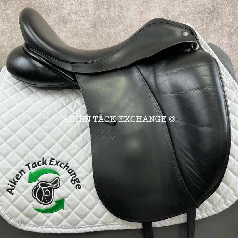 2014 Custom Saddlery Signature Steffen's Advantage Monoflap Dressage Saddle, 17.5" Seat, Adjustable Tree, Wool Flocked Panels