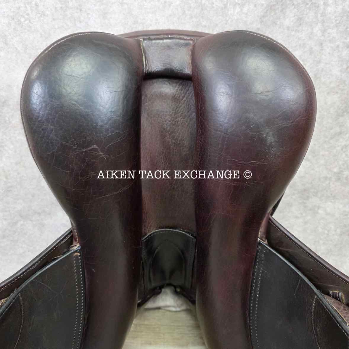 **SOLD** Marcel Toulouse Annice Platinum Genesis Close Contact Jump Saddle, 17" Seat, Adjustable Tree, Wool Flocked Panels